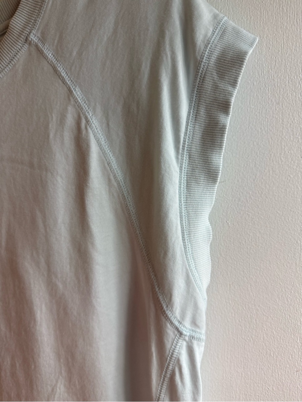 Evereve Light Blue Cap-Sleeve Crewneck Tee - Picture 3 of 8